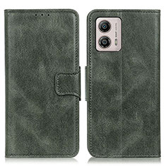 Leather Case Stands Flip Cover Holder M09L for Motorola Moto G53y 5G Green