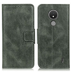 Leather Case Stands Flip Cover Holder M09L for Nokia C21 Green