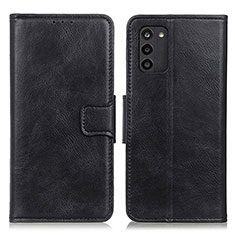 Leather Case Stands Flip Cover Holder M09L for Nokia G100 Black