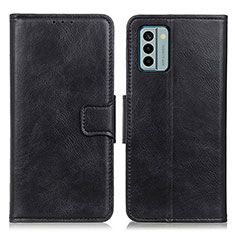 Leather Case Stands Flip Cover Holder M09L for Nokia G22 Black