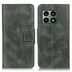 Leather Case Stands Flip Cover Holder M09L for OnePlus 10 Pro 5G Green