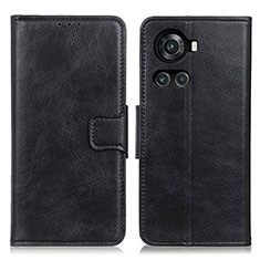 Leather Case Stands Flip Cover Holder M09L for OnePlus 10R 5G Black