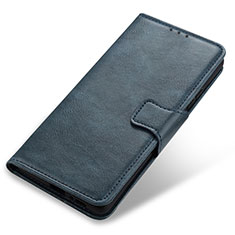 Leather Case Stands Flip Cover Holder M09L for OnePlus 9 5G Blue