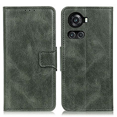 Leather Case Stands Flip Cover Holder M09L for OnePlus Ace 5G Green