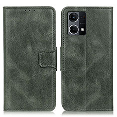 Leather Case Stands Flip Cover Holder M09L for Oppo F21s Pro 4G Green