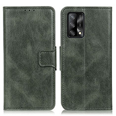 Leather Case Stands Flip Cover Holder M09L for Oppo Reno6 Lite Green