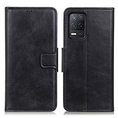 Leather Case Stands Flip Cover Holder M09L for Realme 8 5G Black