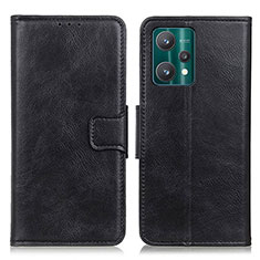 Leather Case Stands Flip Cover Holder M09L for Realme Narzo 50 Pro 5G Black