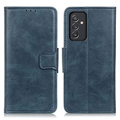 Leather Case Stands Flip Cover Holder M09L for Samsung Galaxy A05s Blue