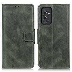 Leather Case Stands Flip Cover Holder M09L for Samsung Galaxy A15 4G Green