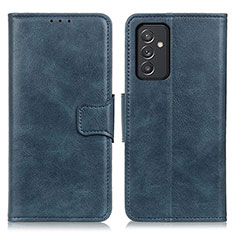 Leather Case Stands Flip Cover Holder M09L for Samsung Galaxy A15 5G Blue