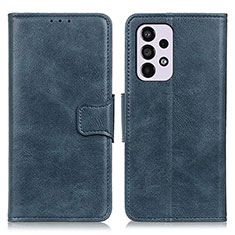 Leather Case Stands Flip Cover Holder M09L for Samsung Galaxy A33 5G Blue