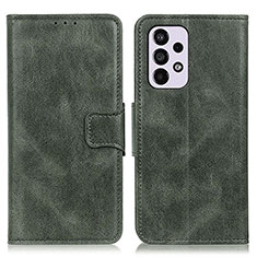 Leather Case Stands Flip Cover Holder M09L for Samsung Galaxy A33 5G Green