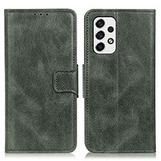 Leather Case Stands Flip Cover Holder M09L for Samsung Galaxy A53 5G Green