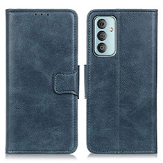 Leather Case Stands Flip Cover Holder M09L for Samsung Galaxy F23 5G Blue