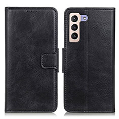 Leather Case Stands Flip Cover Holder M09L for Samsung Galaxy S21 FE 5G Black