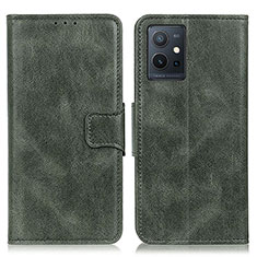Leather Case Stands Flip Cover Holder M09L for Vivo iQOO Z6 5G Green