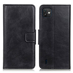 Leather Case Stands Flip Cover Holder M09L for Wiko Y82 Black