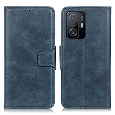 Leather Case Stands Flip Cover Holder M09L for Xiaomi Mi 11T 5G Blue