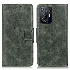 Leather Case Stands Flip Cover Holder M09L for Xiaomi Mi 11T Pro 5G Green