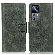 Leather Case Stands Flip Cover Holder M09L for Xiaomi Mi 12T Pro 5G Green