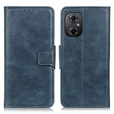 Leather Case Stands Flip Cover Holder M09L for Xiaomi Poco M4 5G Blue
