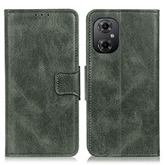 Leather Case Stands Flip Cover Holder M09L for Xiaomi Poco M4 5G Green