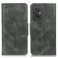 Leather Case Stands Flip Cover Holder M09L for Xiaomi Redmi 11 Prime 4G Green