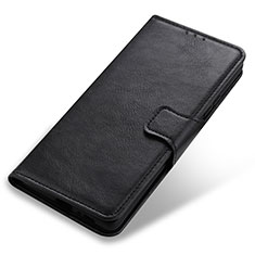 Leather Case Stands Flip Cover Holder M09L for Xiaomi Redmi Note 10 4G Black