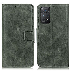 Leather Case Stands Flip Cover Holder M09L for Xiaomi Redmi Note 12 Pro 4G Green