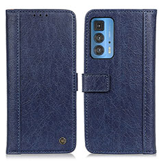 Leather Case Stands Flip Cover Holder M10L for Motorola Moto Edge S Pro 5G Blue