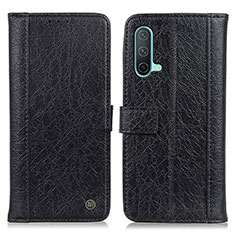 Leather Case Stands Flip Cover Holder M10L for OnePlus Nord CE 5G Black