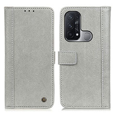 Leather Case Stands Flip Cover Holder M10L for Oppo Reno5 A Gray
