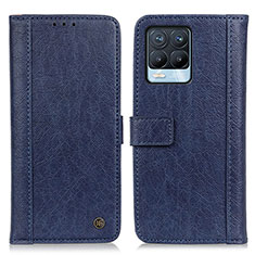 Leather Case Stands Flip Cover Holder M10L for Realme 8 4G Blue