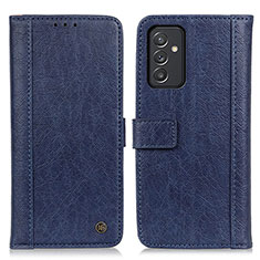 Leather Case Stands Flip Cover Holder M10L for Samsung Galaxy A34 5G Blue