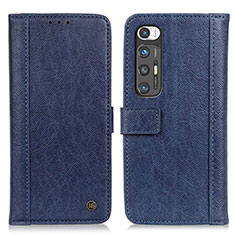 Leather Case Stands Flip Cover Holder M10L for Xiaomi Mi 10S 5G Blue