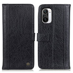 Leather Case Stands Flip Cover Holder M10L for Xiaomi Redmi K40 Pro+ Plus 5G Black