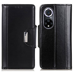 Leather Case Stands Flip Cover Holder M11L for Huawei Nova 9 Black