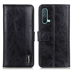 Leather Case Stands Flip Cover Holder M11L for OnePlus Nord CE 5G Black