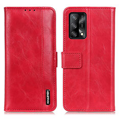 Leather Case Stands Flip Cover Holder M11L for Oppo F19 Red