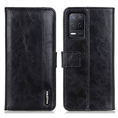 Leather Case Stands Flip Cover Holder M11L for Realme V13 5G Black