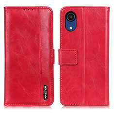 Leather Case Stands Flip Cover Holder M11L for Samsung Galaxy A03 Core Red