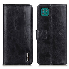 Leather Case Stands Flip Cover Holder M11L for Samsung Galaxy A22 5G Black