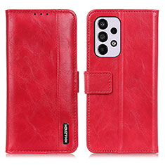 Leather Case Stands Flip Cover Holder M11L for Samsung Galaxy A33 5G Red