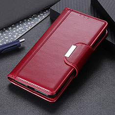 Leather Case Stands Flip Cover Holder M11L for Samsung Galaxy A52 4G Red