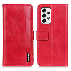 Leather Case Stands Flip Cover Holder M11L for Samsung Galaxy A53 5G Red