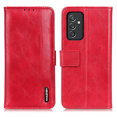 Leather Case Stands Flip Cover Holder M11L for Samsung Galaxy A82 5G Red