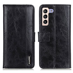 Leather Case Stands Flip Cover Holder M11L for Samsung Galaxy S21 FE 5G Black