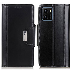 Leather Case Stands Flip Cover Holder M11L for Vivo iQOO U5x Black