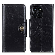 Leather Case Stands Flip Cover Holder M12L for Huawei Honor X8b Black